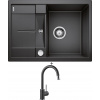 Blanco METRA 45 S Compact antracit + excentrické ovládanie + Blanco MIDA-S antracit 521455