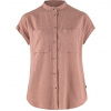 Fjällräven Övik Hemp Shirt SS W, Veľkosť L, Farba DUSTY ROSE