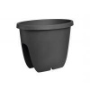 Balkónový kvetináč Balconia na zábradlie pr.30 cm antracit