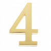 Číslo na dom - Zlatý samolepiaci digitálny štítok na dvere (Zlatý digitálny tanier)