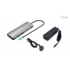 i-Tec USB-C Metal Nano 2x Display Docking Station with PD 100 W + Charger 100W C31NANOHDM2D100