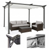 Pergola na terasu SPRINT 395/290/228 antracit/biela - HardMaister
