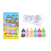 Farby na sklo glitrové 5+1 22ml 8590331970285 Wiky