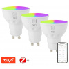 IMMAX IMMAX NEO SMART sada 3x LED žárovka GU10 4,8W RGB+CCT barevná a bílá, stmívatelná, Zigbee, TUYA