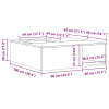 vidaXL Ohnisko s úložným priestorom na polená Čierne 100x100x30 cm Oceľ - Čierna - 262305-278937