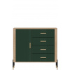 DANTE zelená DT08 komoda