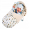Llorens 73885 NEW BORN CHLAPEČEK realistická miminko s celovinylovým tělem 40 cm