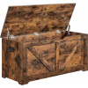 Textilomanie Úložný box s vekom TAYLOR 100x40 cm, rustikálne hnedý