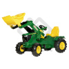 John Deere 6210 R s nakladačom a pneumatikami plnenými vzduchom