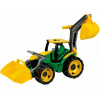 Lena 2080 Traktor s lyžicou a rýpadlom zeleno-žltý 107 cm
