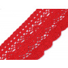 Bavlněná krajka paličkovaná šíře 75 mm Varianta: 5 červená, Balení: 1 m