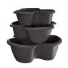 Prosperplast Kvetináč RESPANA TRIO na bylinky antracit DRET123S-S433