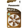 Panasonic baterie do naslouchadel 6ks PR312(PR41)