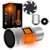 LED ŽIAROVKA P21W BA15S MAGALL FAN-CAN ORANŽOVÁ CANBUSOVÁ SMEROVKA