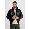 ALPHA INDUSTRIES Bunda MA-1 VF Hood Dark Side - čierna (108108/03) Veľkosť: XXL/Regular