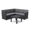 Allibert CLAIRE 5 SEAT CORNER set - grafit