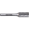 EXTOL INDUSTRIAL fréza karbidová, válcová s čelním ozubením, pr.12x25mm/stopka 6mm,sek střední (double-cut)