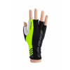 Crussis cyklo rukavice čierno / žlté fluo
