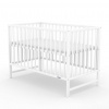 New Baby Detská Postieľka BASIC So Sťahovacou Bočnicou- Biela