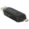 Delock Micro USB OTG čtečka karet + USB 3.0 A male 91734
