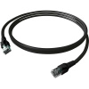 Easylan CP1KSBSBS0075 RJ45 sieťové káble, prepojovacie káble CAT 6A S/FTP 7.50 m čierna dvojžilový tienený, bez halogénov, samozhášavý 1 ks; CP1KSBSBS0075
