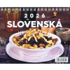 NOTIQUE Stolový kalendár Slovenská kuchyňa 2026, 16,5 x 13 cm