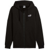 Puma Mikiny Ess No. 1 Logo Full-Zip Hoodie Fl Čierna