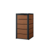 Nábytek PEGAS Jednokomorová popelnicová skříň 120L, antracit - ořech