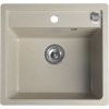 Sapho Granitový vstavaný mono drez, 53x50 cm, béžová GR1032