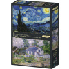 GRAFIKA Puzzle Hviezdna noc a dom Auvers 2x500 dielikov