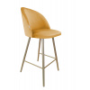 ATOS Barová židle Colin zlatá kostra