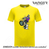 Tričko RANGER® - KOSTRA NA BICYKLI Žltá 4XL