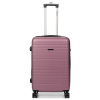 Worldline 627 Stredný cestovný kufor na kolieskach, škrupinový, 70 l růžová světle