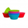 BANQUET košíček na pečenie 6x2, 7cm silikón mix farieb (12ks) CULINARIA Red