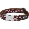Red Dingo Pink Spots on Brown 12 mm × 20 – 32 cm