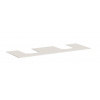 Hansgrohe Xevolos E - Doska pod umývadlo, 157x55 cm, 2 výrezy, matná béžová 54211780