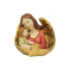 Anjel strážny s dievčaťom - 11 cm - H605-1