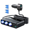Joyroom Car Charger 9-in-1, (C+U+U+U+U+U+ 3 cigarette lighter socket) 154W, Black (JR-CL06)