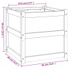 vidaXL Záhradný kvetináč 60x60x60 cm impregnovaná borovica - Hnedá - 130266-76261