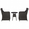 Záhradný stôl, stolík - Vidaxl 3-diel Bistro Furniture Set, vankúše, (Vidaxl 3-diel Bistro Furniture Set, vankúše,)