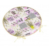 Bellatex Sedák Adéla kulatý hladký, Patchwork lila - průměr 40 cm