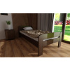 Posteľ Bohdana 80x200 cm - Orech + matrac Super-flex + rošt ZADARMO