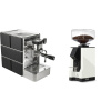 Stone Espresso Mine Black + Eureka Mignon Silenzio 55, BL white