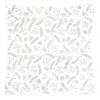 Autronic Vankúš zamatový s výplňou - strieborný vianočný vzor, ??100% polyester, 45 x 45 cm UBR096-1