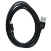 Dátový kábel microUSB/USB 3m čierny PT