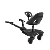 KikkaBoo Stúpadlo ku kočíku so sedátkom Ally XL Black