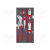 Kit pliers in a foam tray