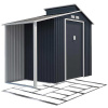 IWHome Domček záhradný HERA Z-A 3,78 m2 antracit + podlahová konštrukcia HERA Z-A