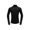 Pánske funkčné tričko Devold Basic Man Half-Zip Black L