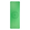 BODHI jóga podložka DESIGN PHOENIX Yantra-Mandala, 185x66x0,4 cm, zelená